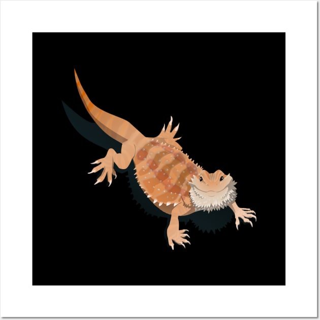 Red Bearded Dragon Wall Art by Stormslegacy